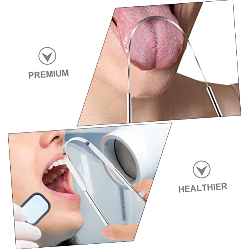 HOMSFOU 4 Pçs Raspador De Língua Raspador De Limpeza Para Língua Portátil Limpador De Língua Raspado