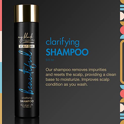 My Black Is Beautiful Clarifying Sulfate Free Shampoo For Build Up, For Dry And Damaged Hair, Blue Ginger And Mint, 9.6 Fl Oz #TOP3