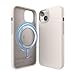 Produktbild elago Magnetische Silikonhülle Kompatibel mit iPhone 13 Hülle (6.1") Kompatibel mit MagSafe, Eingebaute Magnete, Hochwertiges Silikon, Schutzhülle, Kompatibel mit MagSafe Zubehör (Taupe)