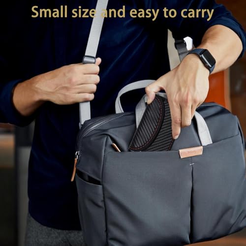 SCDZY Keyless Go Schutz, 2 Stück Kohlefaser Leder Faraday Bag RFID Blocker Autoschlüssel Hülle Schlüsseletui Schlüsseltasche Klein Strahlenschutz Tasche mit Haken und Schlüsselring