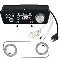 WiFi Controller for Pit Boss Vertical Series 3 4 5 7 Pellet Smoker Thermostat Control Panel Board with Temperature Probe Grill Replacement Parts 3.5mm-Plug BBQ Accessories