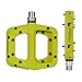 FOOKER MTB Pedals Mountain Bike Pedals 3 Bearing Non-Slip Lightweight Nylon Fiber Bicycle Platform Pedals for BMX MTB 9/16