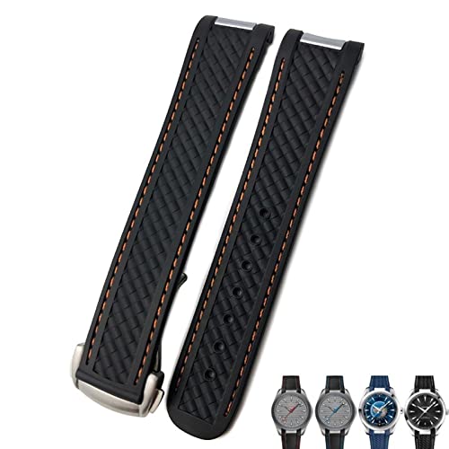 Bracelet silicone 20mm Omega Seamaster remplace bracelet lourd