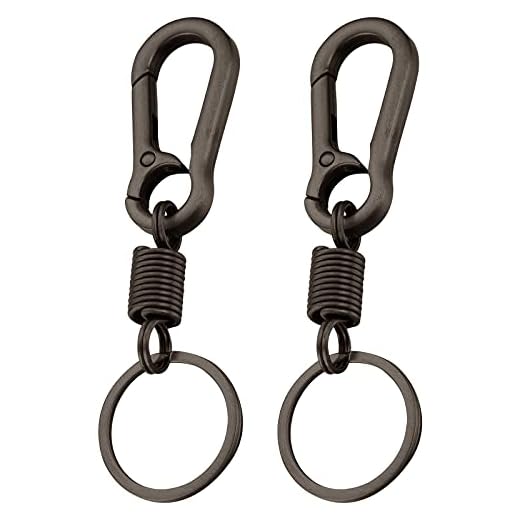 2 Piezas Llavero de Estilo Retro Llavero Coche Hombre Llavero con Forma de mosquetón Llavero de Metal con Hebilla Clip de Gancho Llavero Llavero de aleación de Zinc Cierres de Langosta para llaveros