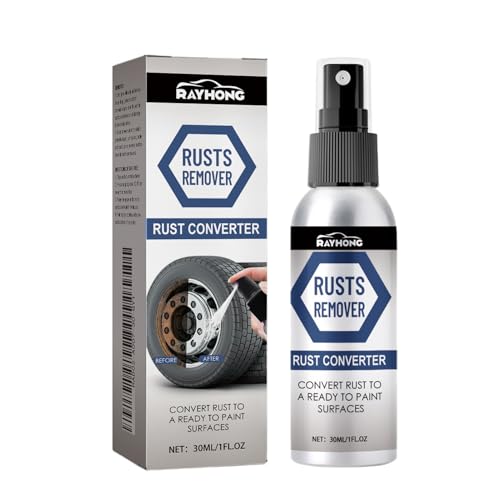 SHOWHEEL Spray Convertidor de Óxido, Quita Oxido Metal, Spray de Eliminación de Óxido, Tratamiento de Óxido de Acción Rápida, Accesorios de Limpieza del Automóvil