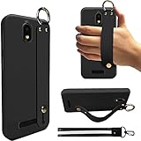 Case for BLU VIew 2 / B130DL Phone Case,Wrist Strap Stand Bracelet Case with Tempered Glass Screen P