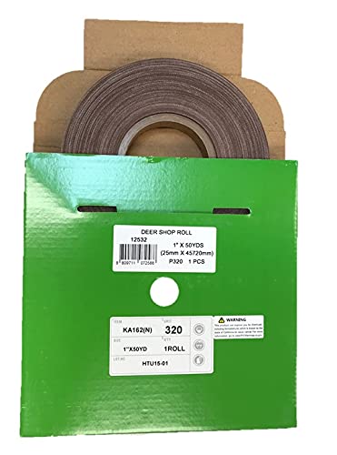 Miniatura 11 de Rollo de lijado de 1" x 50YD, A/O, J-wt respaldo de tela de algodón (P80)