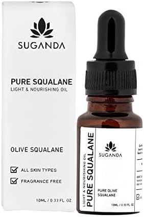 SUGANDA SKINCARE Pure Squalane Face Oil For Men & Women, Super Lightweight For Skin Hydration & Collagen Production, Fine Lines, Provides Light Moisturization (10ml)