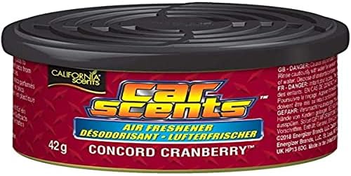 California Scents CCS-12CT Air Freshener, Mixed Box Car Scents (Pack of 12) Long Lasting Refreshing Fragrance, Environmentally Friendly, Light Weight Organic Product Recyclable, Adjustable Vented Lid