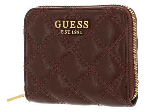 Porte-monnaie Giully GUESS bordeaux compact contre l'encombrement