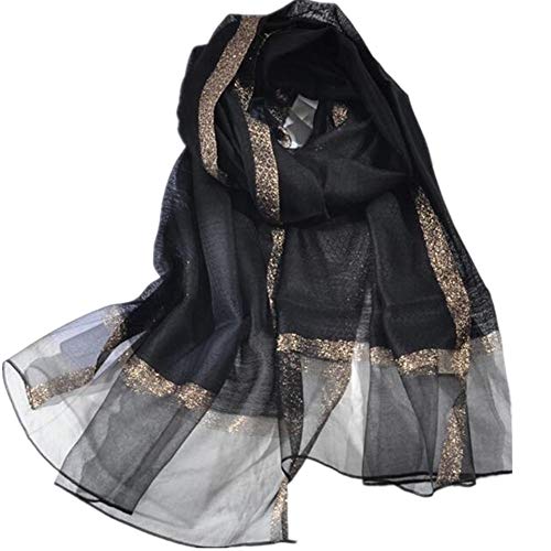 HURESON Lightweight Silk Scarf Elegant Soft Shawls and Wraps for