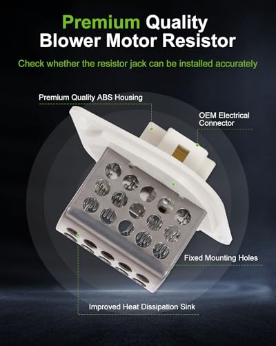 Image of SCITOO Air Conditioning Heater Fan HVAC Blower Motor Resistor Fit for 1997-2001 for Jeep for Cherokee /1997-2001 for Jeep TJ /1997-2001 for Jeep Wrangler