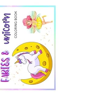 Paperback FARIES & Unicorns coloring book