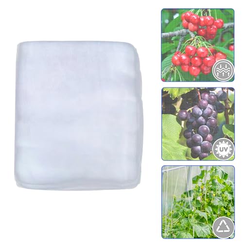 Garden Netting Mosquito Insect Birds Animals Barrier Protection Net Ultra Fine Garden Mesh Netting Plant Covers for Vegetable Plants Fruits Flowers Trees Greenhouse Row Cover(4×25 Ft)