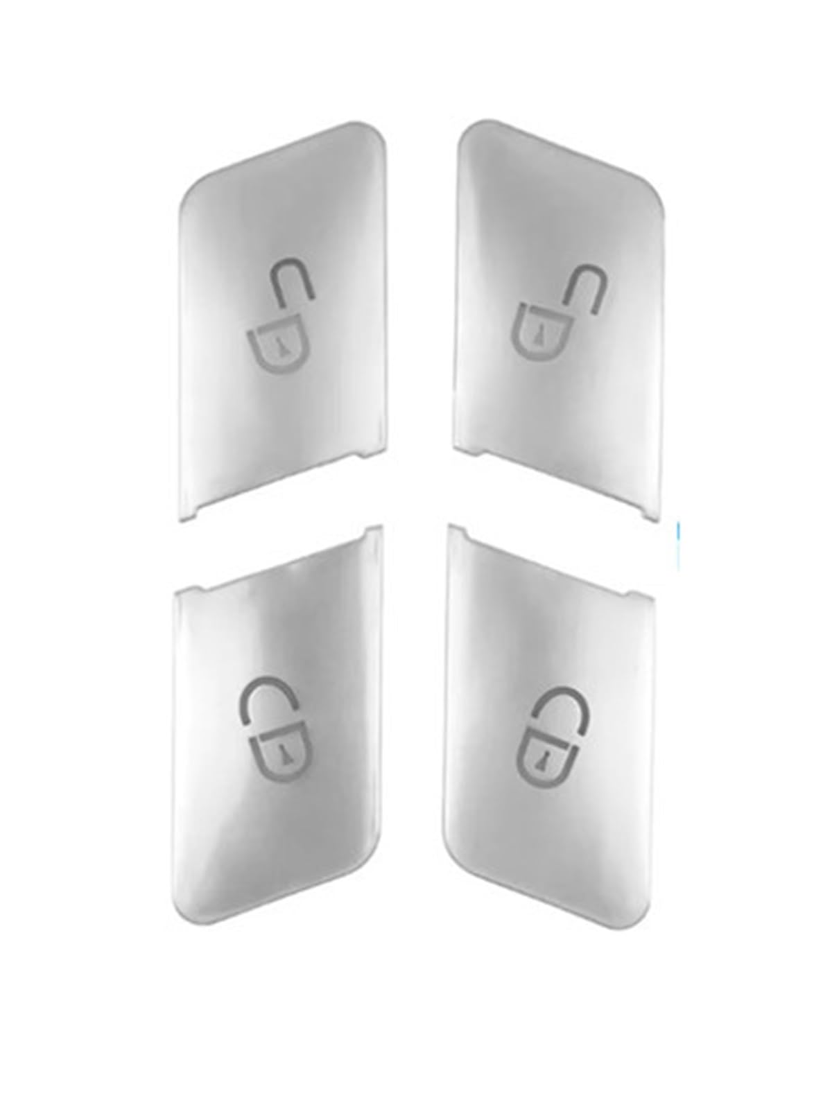 Decorative Stickers Compatible with Benz A B C E GLK Class W204 W212 X204 ML GL GLE GLS W166 W463 W156 W176 Car Door Lock Switch Button Cover Sticker(Silver)
