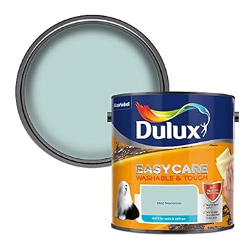 Dulux 403201 Easycare Washable & Tough Matt Emulsion Paint For Walls And Ceilings - Mint Macaroon 2.5L