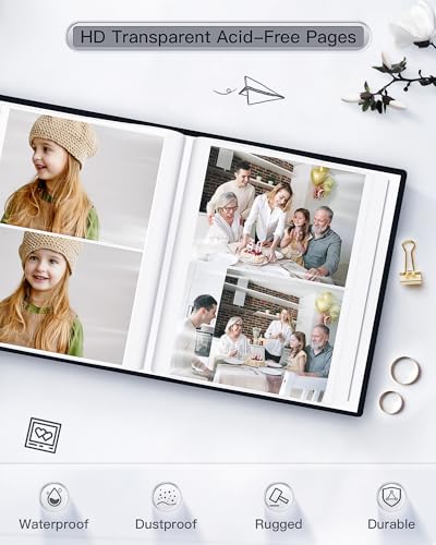 image for popotop Photo Album 4x6-200 Photos Photo Books with 200 Horizontal Poc