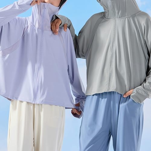 Kids Girls Sun Protection Jacket Long Sleeve Full Zip Up Hoodie With Pockets Boys Cooling Hiking Fishing Sun Shirts2