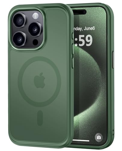 Image of MOCCA Magnetic Shockproof for iPhone 15 Pro Case,Midnight Green