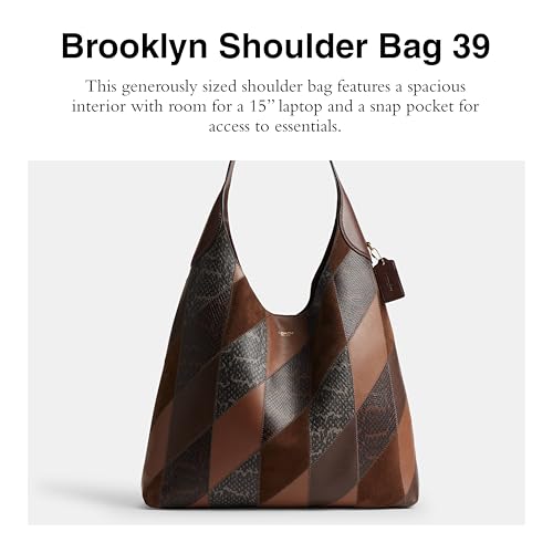 Coach Brooklyn Shoulder Bag 39 in Snake Patchwork, B4/Maple Multi2