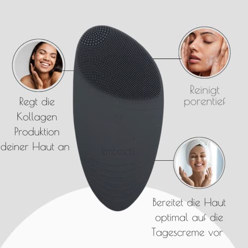 embesch® Gesichtsreinigungsbürste Elektrisch | Bürste zur die Gesichtsreinigung für Sie & Ihn | Wasserfest & Aufladbar… - Image 4