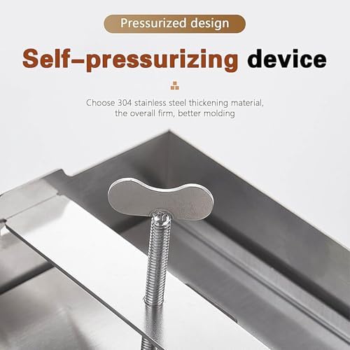 Stainless Steel Tofu Press – Adjustable Cheese Maker for Firmer Tofu & Cheese, Quick 10-30 Min Water Drain, 12 * 16cm/4.7 * 6.2in – Perfect for Homemade Delights