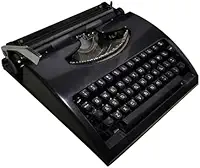 Máquina de escrever manual, máquina de escrita portátil mecânica vintage para letras e artesanato, design de inspiração retrô