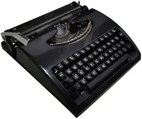 Máquina de escrever manual, máquina de escrita portátil mecânica vintage para letras e artesanato, design de inspiração retrô