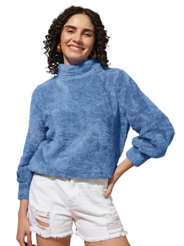 Image of THE DRY STATE Women's Fur Pull Over With High Neck