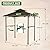 Patiomore Grill Gazebo Canopy, 8'x 5'Outdoor Double Tiered BBQ Gazebo Canopy Tent w/Air Vent, Tent Hardtop Sun Shade Shelter for Outdoor Patio, Backyard, Deck (Brown)