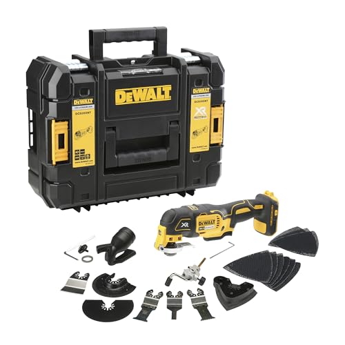 DEWALT Outil oscillant sans balais 18 V XR, seul outil dans le T-STAK, DCS355NT-XJ
