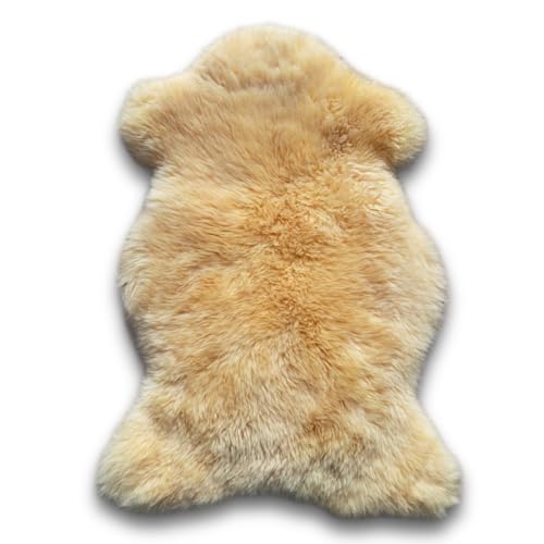 Medical Sheepskin Pad for Sensitive Skin and Bed Sores | Lambskin Rug | Natural Wool | Real Fur Pelt | Warm and Super Soft | Stress and Pain Relief | Washable | Size - Large