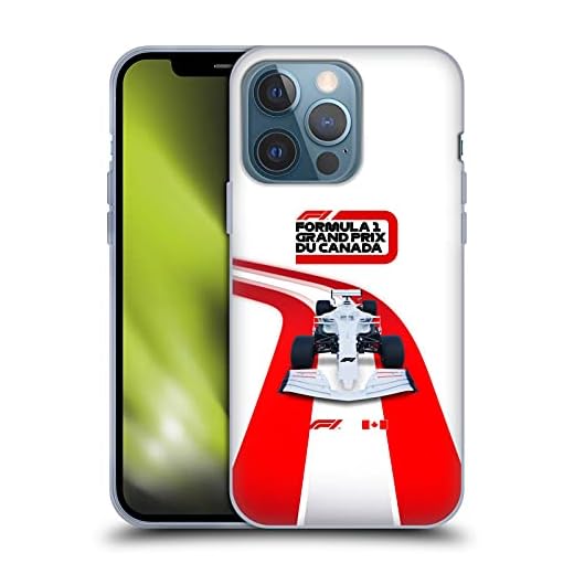 Head Case Designs Officiellt Licensierade Formula 1 F1 Kanada Grand Prix Världsmästerskapet Mjuk Gel Fodral Kompatibelt med Apple iPhone 13 Pro