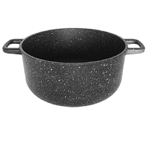 Cacerola de aluminio fundido antiadherente de 28 cm Olympia gris libre de PFOA para cocina