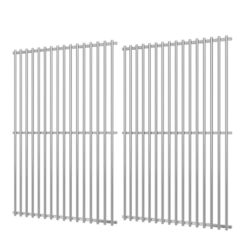 GasSaf 19.5" Grill Grates for Weber Genesis 300, Weber Genesis Grill Grates 7524 7528, 7MM SUS304 Replacement Parts for E310 E320 E330 S310 S320 S330(2007-2016), Pit Boss PB700 Series Cooking Grids by GasSaf - Used condition - US$53.19