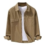BIBOKAOKE Herren Jeanshemd Langarm Weiche Corduroy Hemden Slim Fit Herrenhemden Bequemes Cowboy Hemd Klassisch Knopfleiste Tops Holzfällerhemd Jeanshemden Regular Fit Freizeithemden