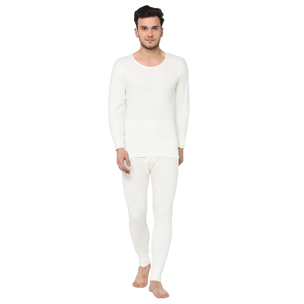 armisto Men's Quilted Winter Thermal Set (Top + Lower Combo) / Super Soft/Cotton/Best Inner Warmer/High Neck - Round Neck-picture-40