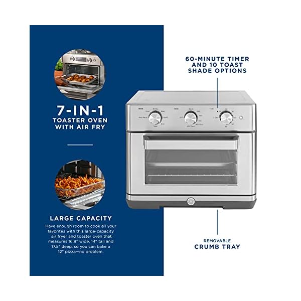 GE Mechanical Air Fryer Toaster Oven + Accessory Set Convection