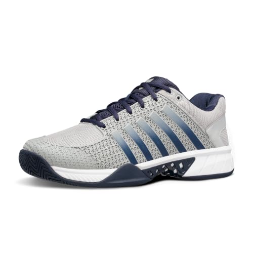 K-Swiss Mens Express Light Pickleball Shoes Lightweight Breathable Court Shoe Stable Support Durable Toe Protection Highrise/Navy 10.5 M