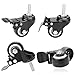 Price comparison product image 4PCS Heavy Duty Castor Wheels 2 Inch with Brake and Threaded Stem M8X25mm Swivel Trolley Furniture Caster Strong Hold 300KG