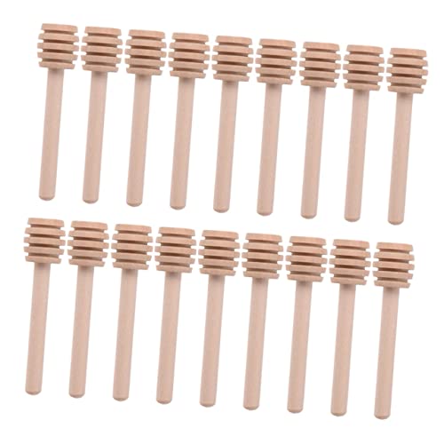 Ciieeo Sturdy 25-piece Honey Stirring Rods Wooden Jam Stir Wands for Coffee Tea Smoothies Dishwasher Safe