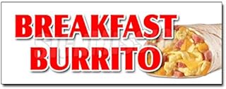24" Breakfast Burrito Decal Sticker Egg Sausage Bacon Potato Wrap All Day