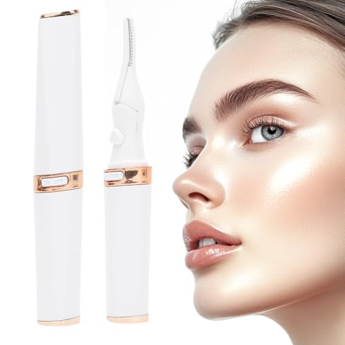 DASIAUTOEM Beheizbare Wimpernzange, Elektrische Wimpernzange Beheizbar, 2 in 1 Wimpernformer, Schnelles Aufheizen Wimpern Curler mit 3 Temperaturmodi für alle Wimpern, Lang Anhaltender Schwung