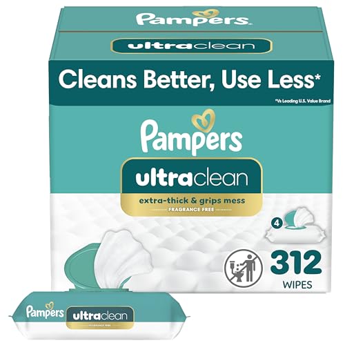 Pampers Ultra Clean Baby Wipes (Previously 'Free & Gentle'), 99% ...