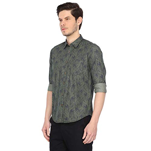 Image of Pepe Mens Printed Casual Shirt