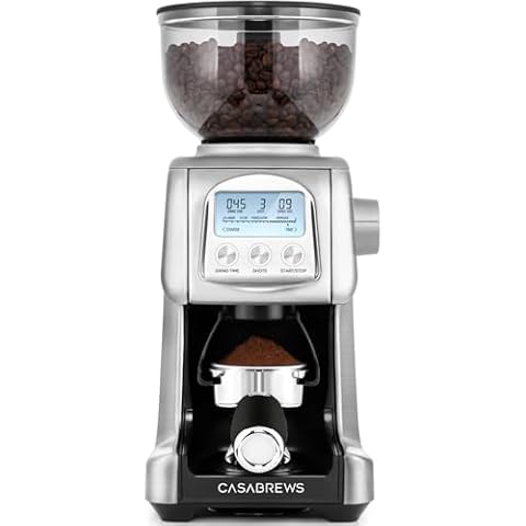 CASABREWS Electric Coffee Grinder, Conical Burr Coffee Bean Grinder with 77 Precise Grind Settings, Intelligently Grinds from Espresso to French Press, Gift for Baristas and Coffee Lovers Cover