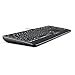 Perixx PERIBOARD-513II Wired USB Keyboard with Touchpad, Membrane Key Trackpad Keyboard with 10 Hot Keys, Black, Full US Layout