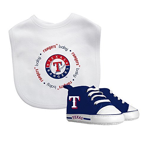 Baby Fanatic Bib & Prewalker Gift Set- Texas Rangers