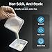 Nilef Weigh Boats Medium (100 mL, 3 oz) 125 Pack Square Disposable Trays, Anti-Static Polystyrene Weighing Dishes for Scale, Liquids, Powders, Easy-Pour Lab Containers (Y102)