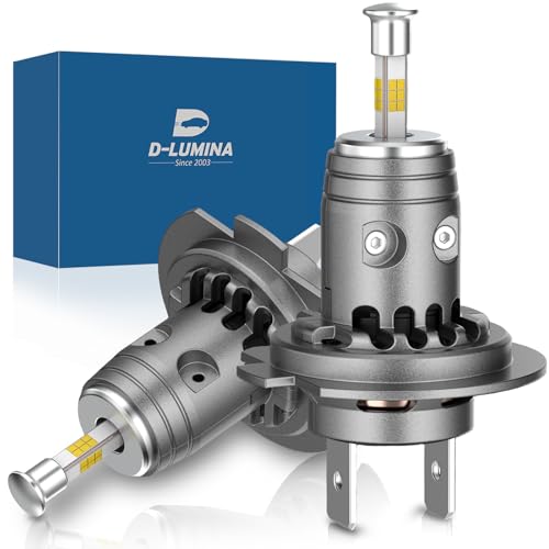 D-Lumina 360° Ampoule H7 LED, 100W 16000LM 6500K, Kit de Remplacement de Phares Super Lumineux pour Halogène pour Voiture 12V, 2 pièces